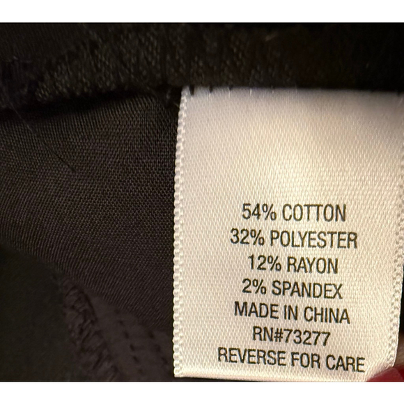 NWT Women's Croft & Barrow Black Effortless Stretch Bootcut Pants Size 8 - Picture 8 of 14